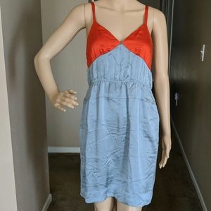J. CREW 100% SILK DRESS V Neck